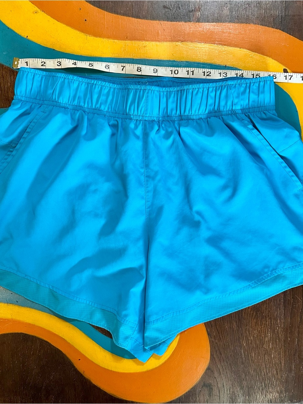 Women's Athletic Works Shorts - Turquoise Blue
